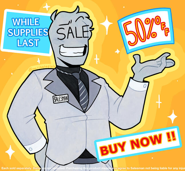 Line and color half-body, textured; $35 *